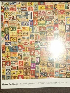 Vintage Matchboxes 1000-Piece Jigsaw Puzzle - Multicolor